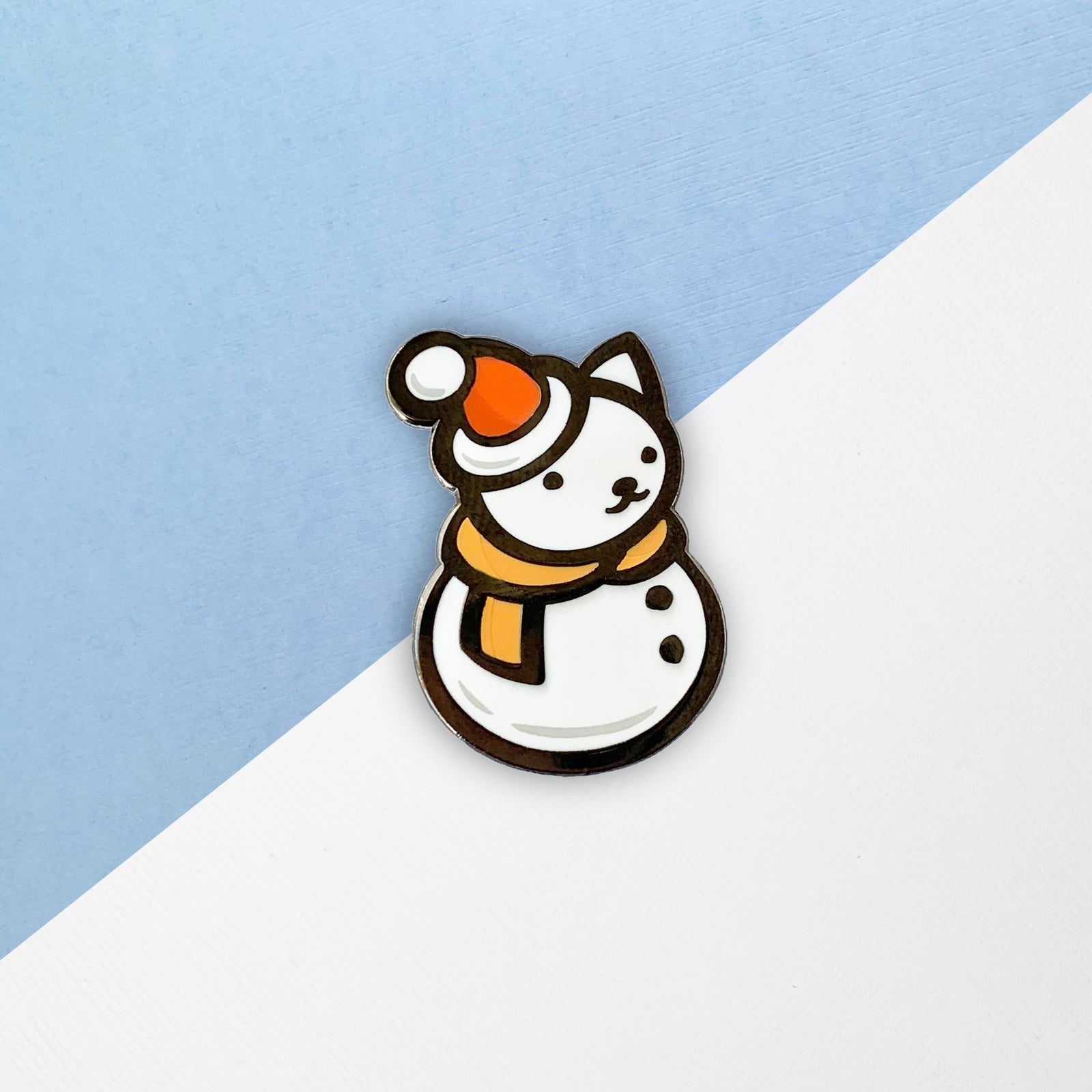 Cat Snowanimal Enamel Pin by Shumi Collective