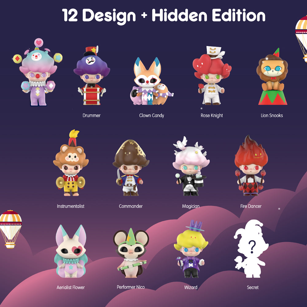 Dimoo Midnight Circus Blind Box Series by Ayan Tang x POP MART
