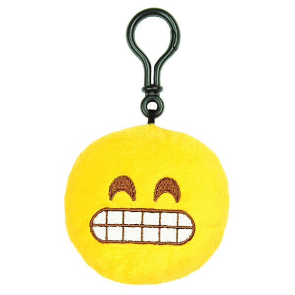 Grin Emoji Plush Toy Clip - Mindzai - 1