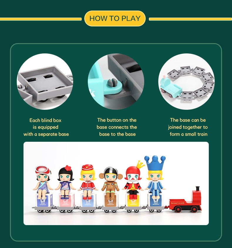 Molly Happy Train Blind Box Series by Kennyswork x POP MART