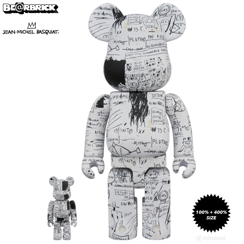 Jean-Michel Basquiat #3 100% + 400% Bearbrick Set by Medicom Toy