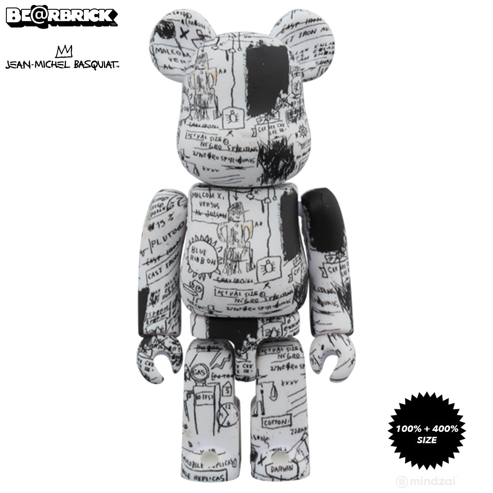Jean-Michel Basquiat #3 100% + 400% Bearbrick Set by Medicom Toy