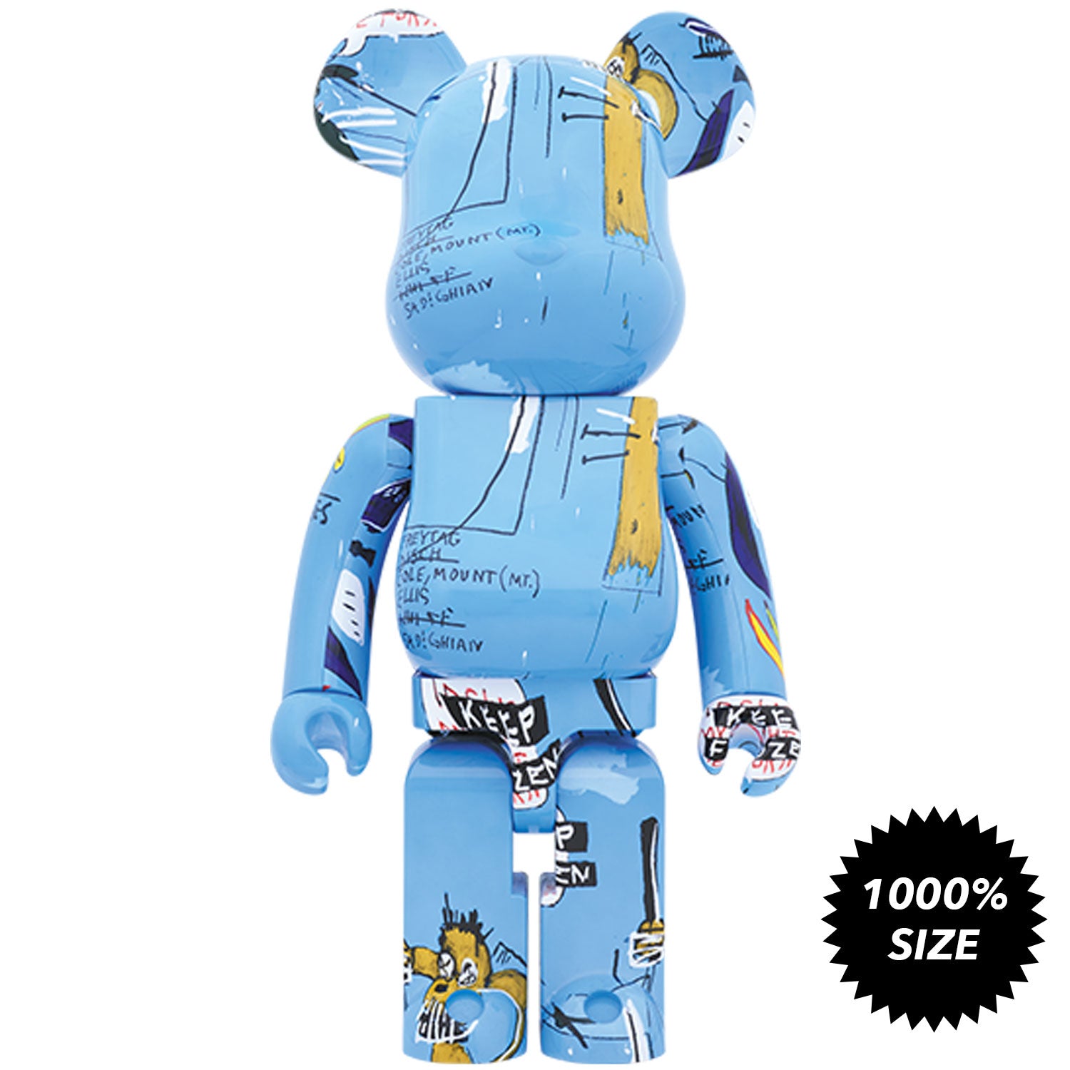 Jean-Michel Basquiat #4 1000% Bearbrick by Medicom Toy