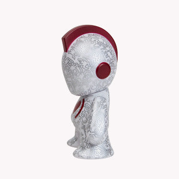 Kidrobot x (RED) Bot Mascot Art Toy 7-Inch Figure - Mindzai - 3