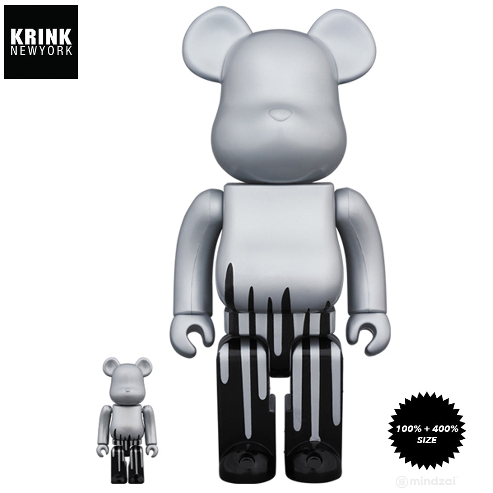 Krink 100% + 400% Bearbrick Set by Krink x Medicom Toy
