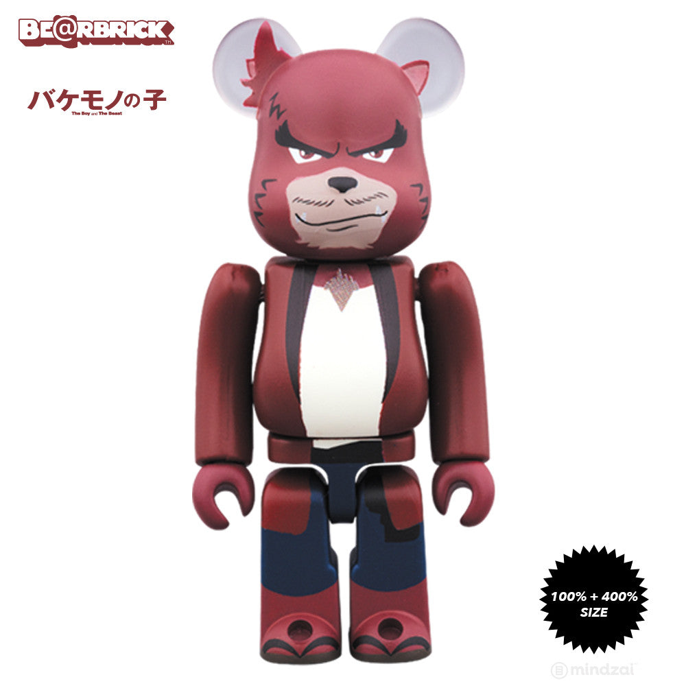 Kumatetsu The Boy and The Beast 100% and 400% Bearbrick Set