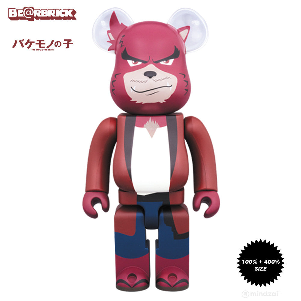 Kumatetsu The Boy and The Beast 100% and 400% Bearbrick Set