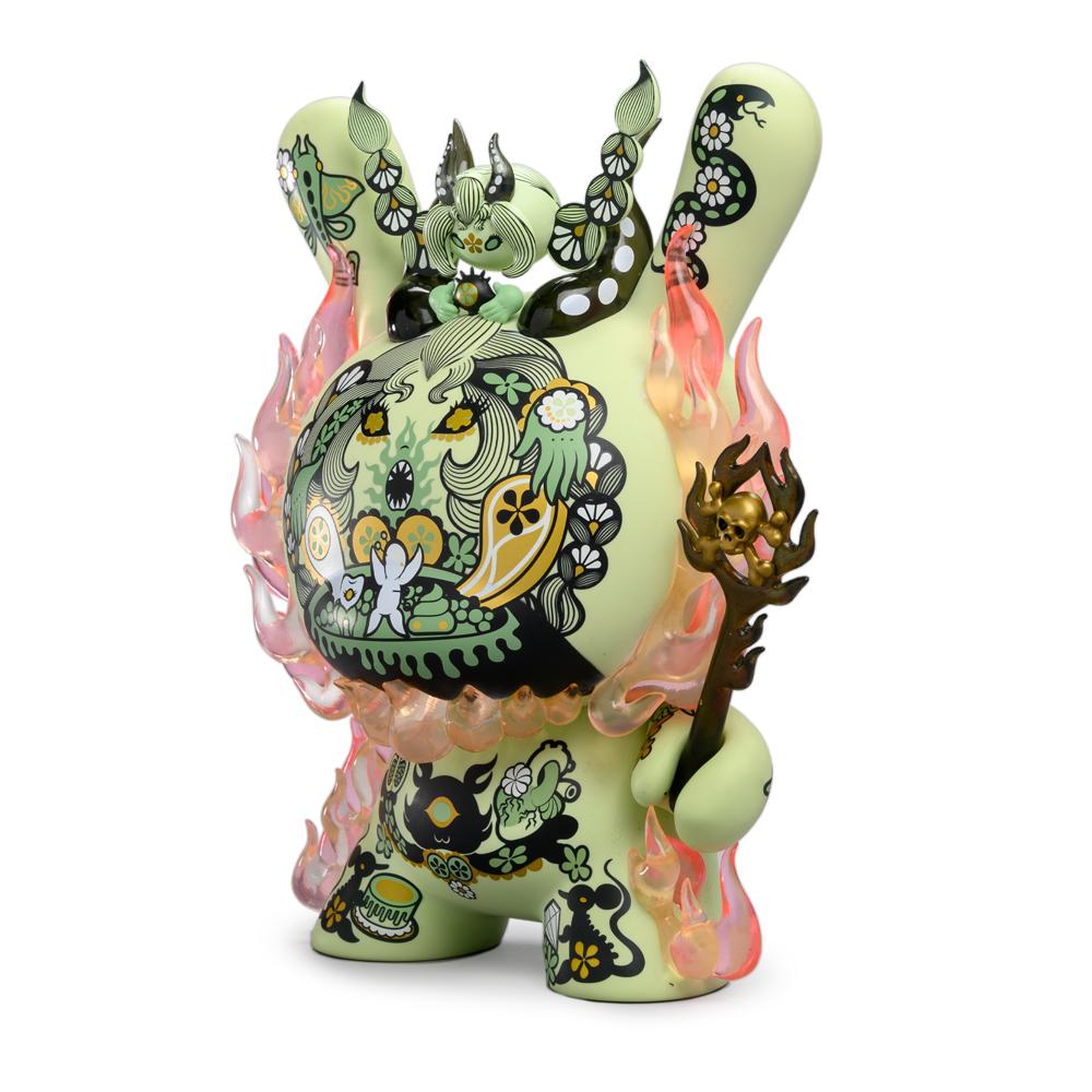 La Flamme Green 8-Inch Dunny by Junko Mizuno