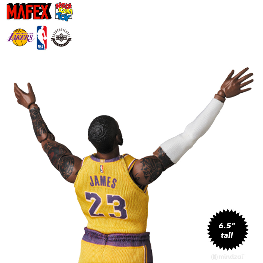 Lebron James Los Angeles Lakers Mafex 6.5-Inch Toy Figure by Medicom Toy