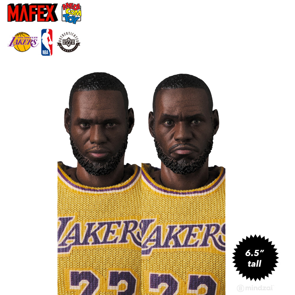 Lebron James Los Angeles Lakers Mafex 6.5-Inch Toy Figure by Medicom Toy