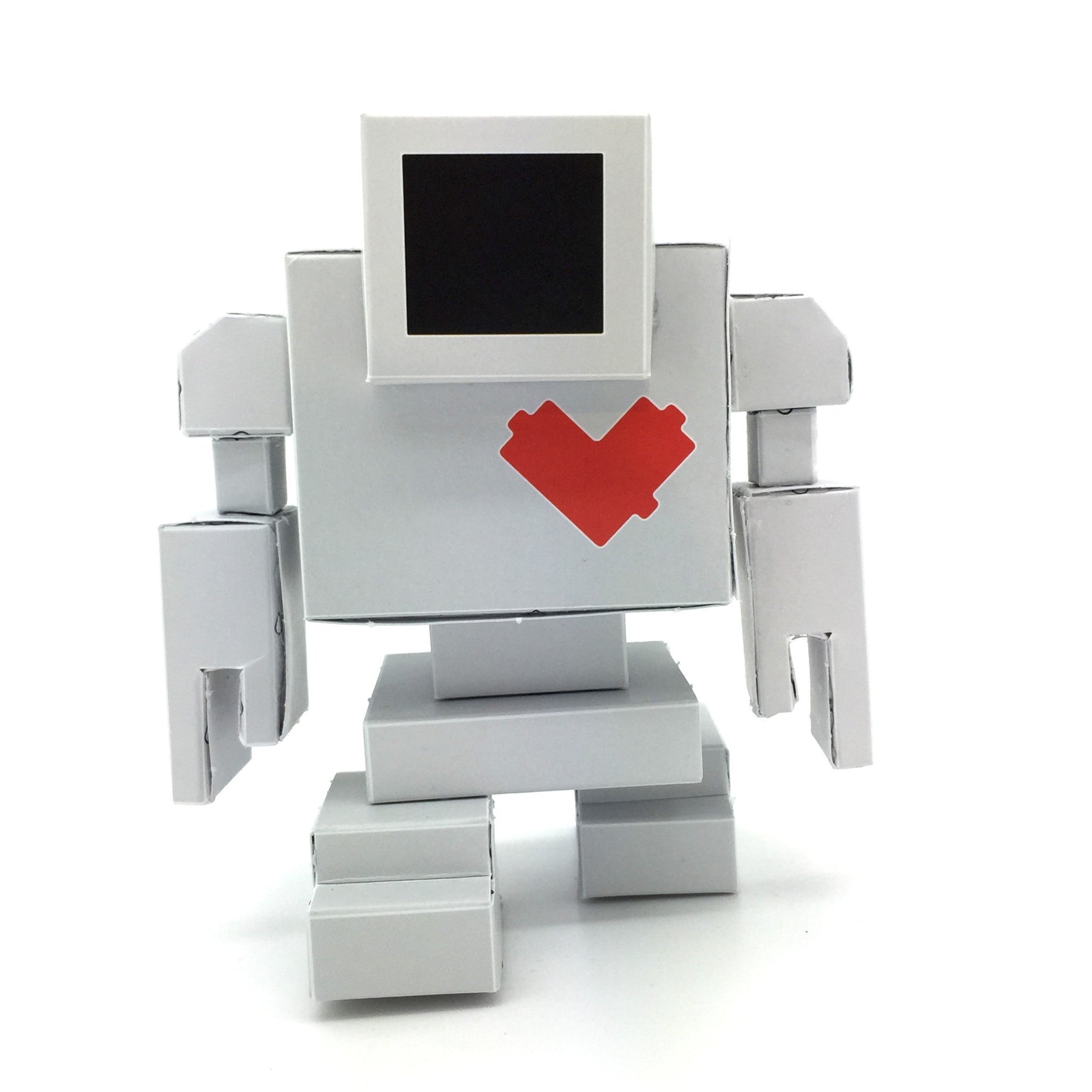 Lovebot Paper Craft Toy by Matthew Del Degan - Mindzai - 1