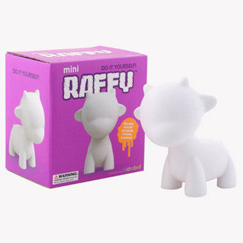DIY Mini Raffy 4" White Edition by kidrobot - Mindzai - 1