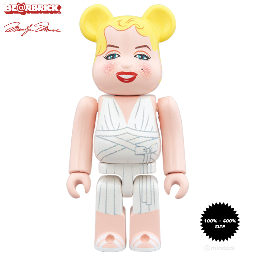 Marilyn Monroe 100% + 400% Bearbrick Set by Medicom Toy
