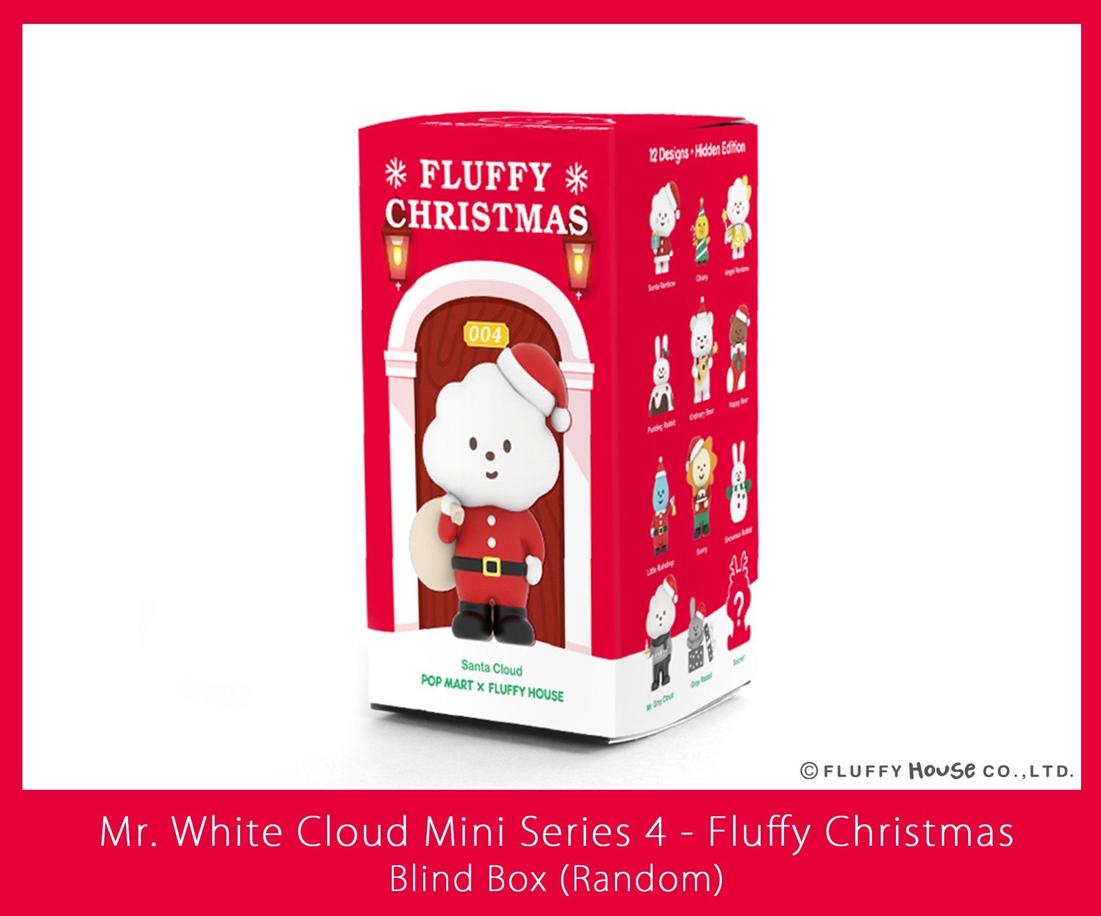 Mr. White Cloud Mini Series 4 Fluffy Christmas Edition by Fluffy House x POP MART