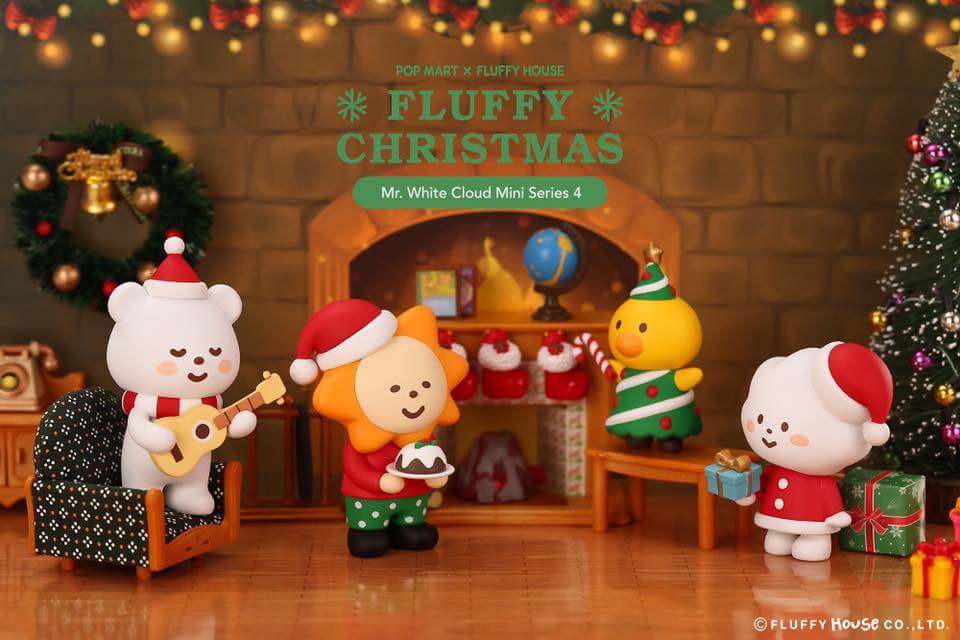 Mr. White Cloud Mini Series 4 Fluffy Christmas Edition by Fluffy House x POP MART