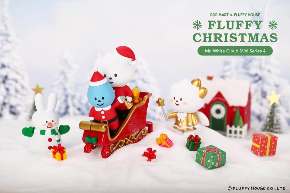 Mr. White Cloud Mini Series 4 Fluffy Christmas Edition by Fluffy House x POP MART