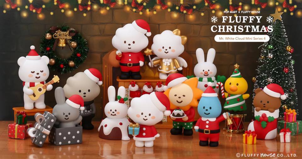 Mr. White Cloud Mini Series 4 Fluffy Christmas Edition by Fluffy House x POP MART