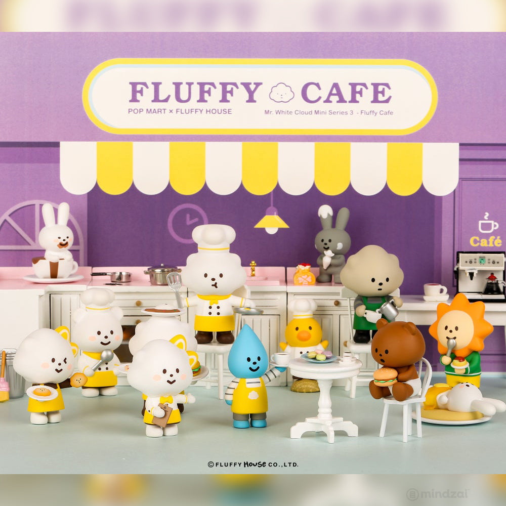 Mr. White Cloud Mini Series 3 Fluffy Cafe Edition by Fluffy House x POP MART