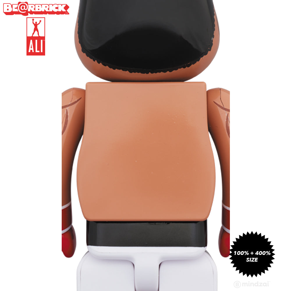 Muhammad Ali 100% + 400% Bearbrick Set by Medicom Toy