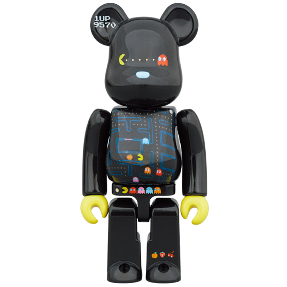 Pac-Man 100% + 400% Bearbrick Set by Medicom Toy