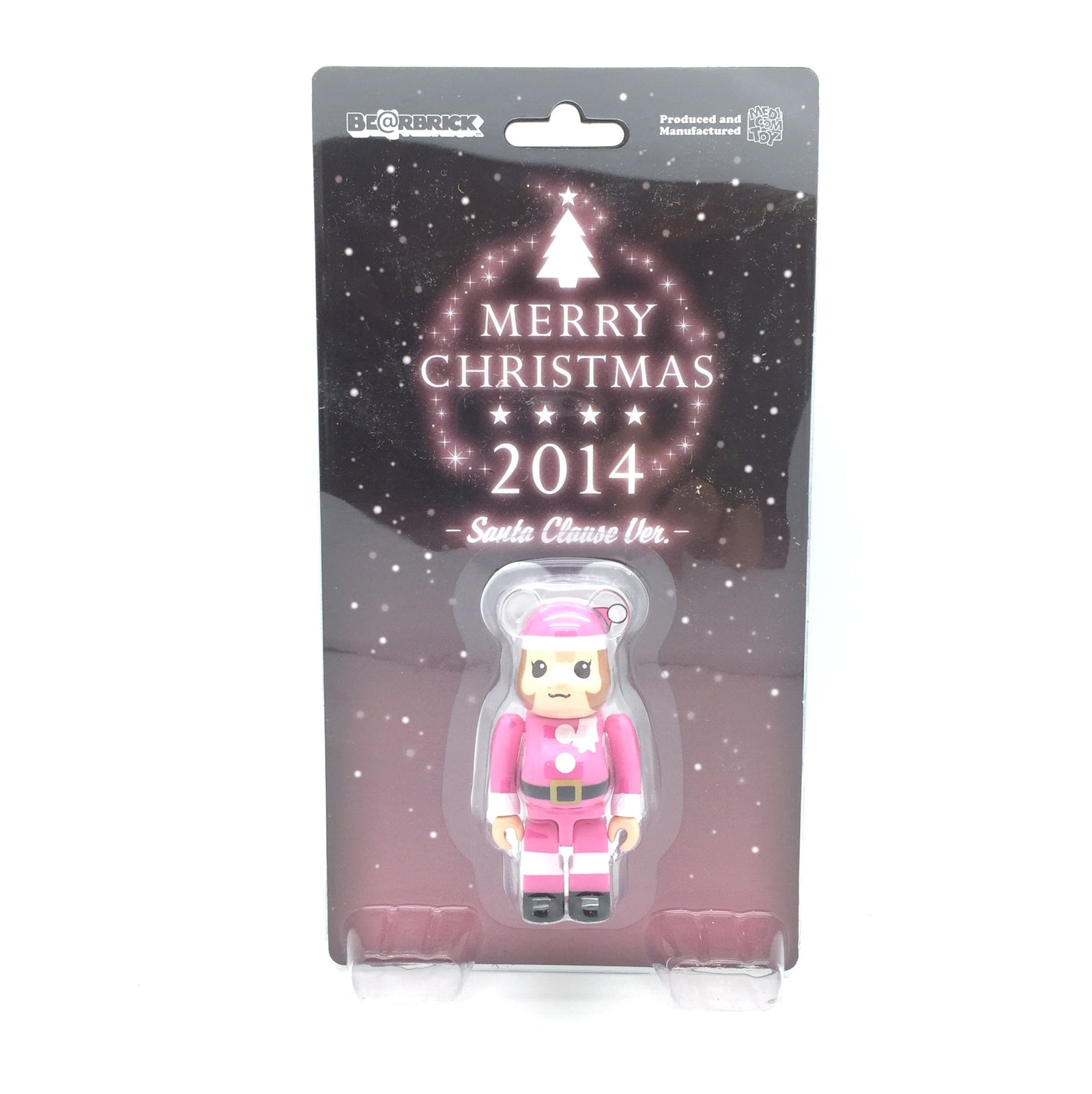 Merry Christmas 2014 Santa Claus Pink 100% Bearbrick - Mindzai - 3