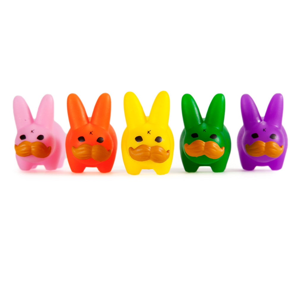Mini ‘Stache Labbit Pride 5-Pack by Kidrobot x Kozik - Mindzai - 1