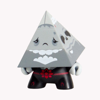 Pyramidun Dunny Grey 3-Inch by Andrew Bell - Mindzai - 1