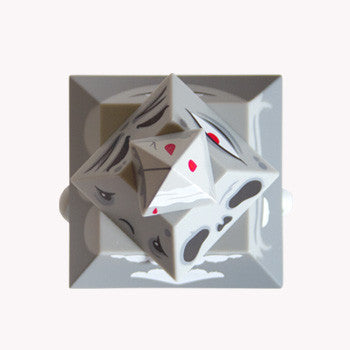 Pyramidun Dunny Grey 3-Inch by Andrew Bell - Mindzai - 3