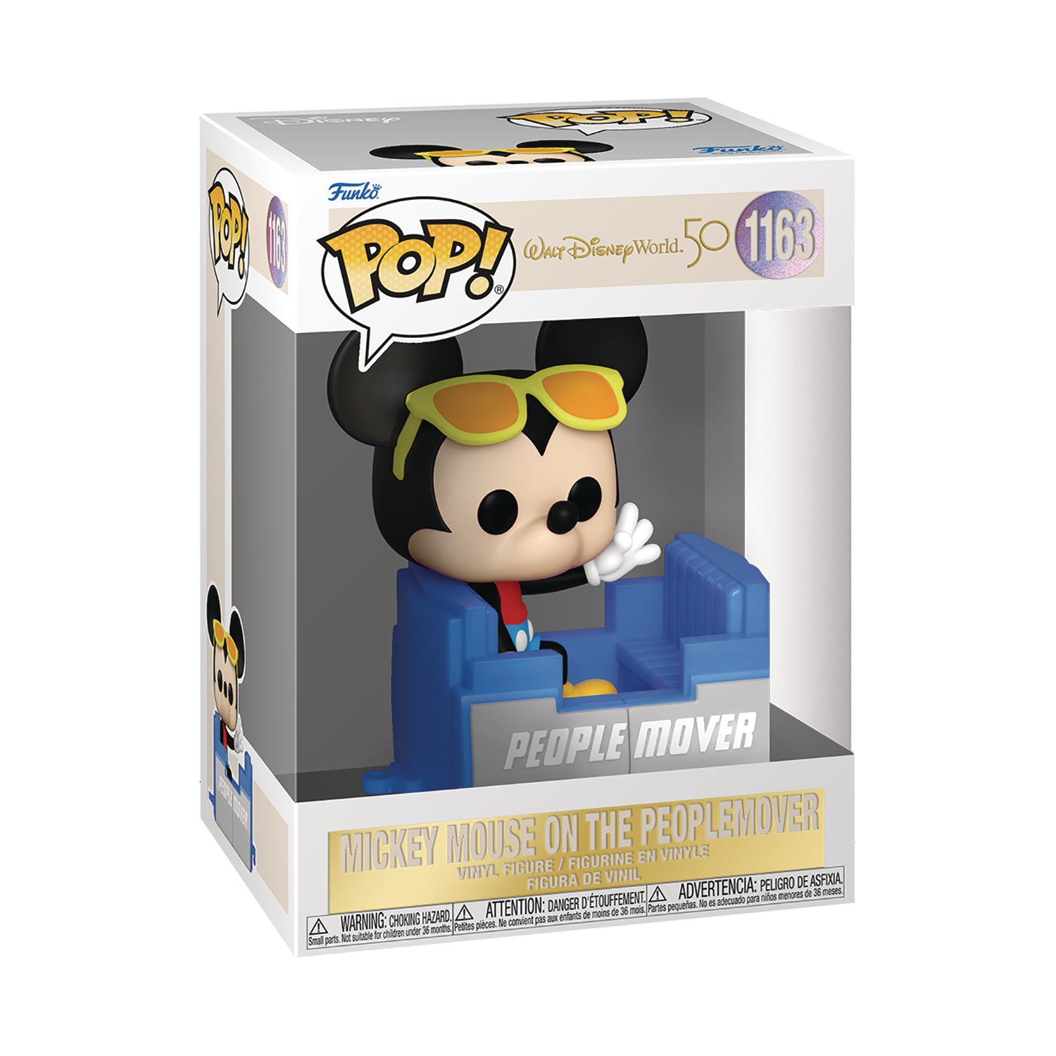 Walt Disney World 50th Anniversary: Mickey on the PeopleMover POP! Vinyl Figure by Funko