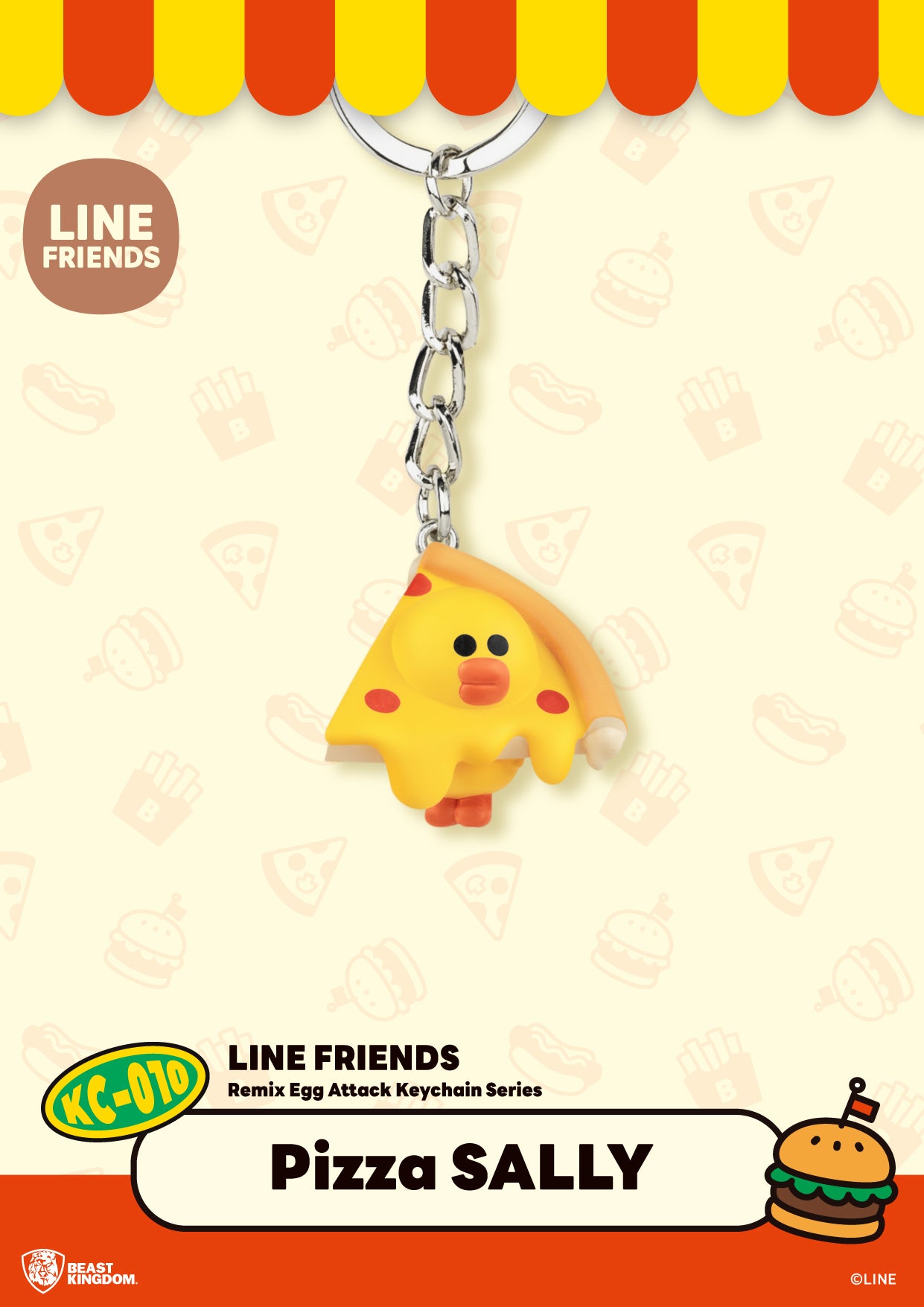 LINE FRIENDS Remix Egg Attack Keychain Series by Beast Kingdom