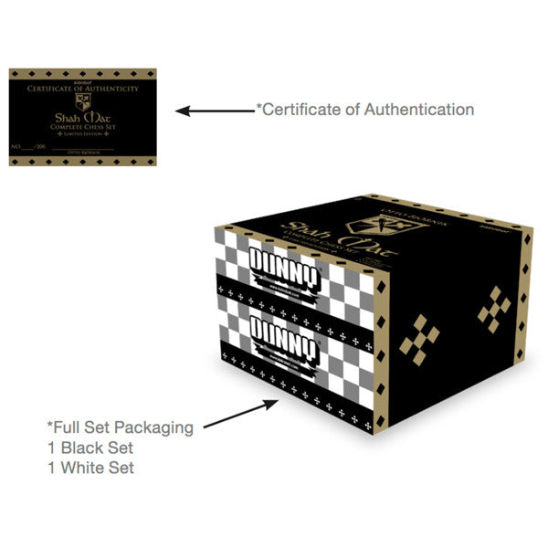 Shah Mat Complete Dunny Chess Set by Otto Bjornik - Mindzai - 2