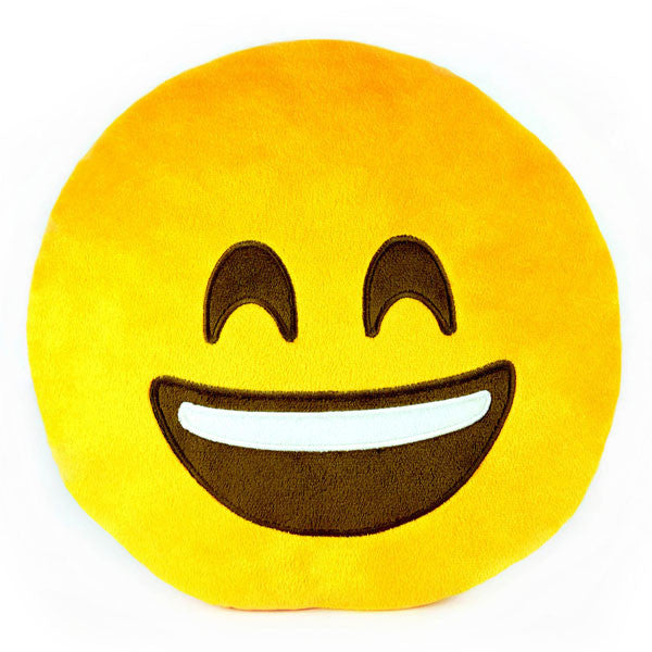 Smile Emoji Plush Pillow by Throwboy - Mindzai - 1