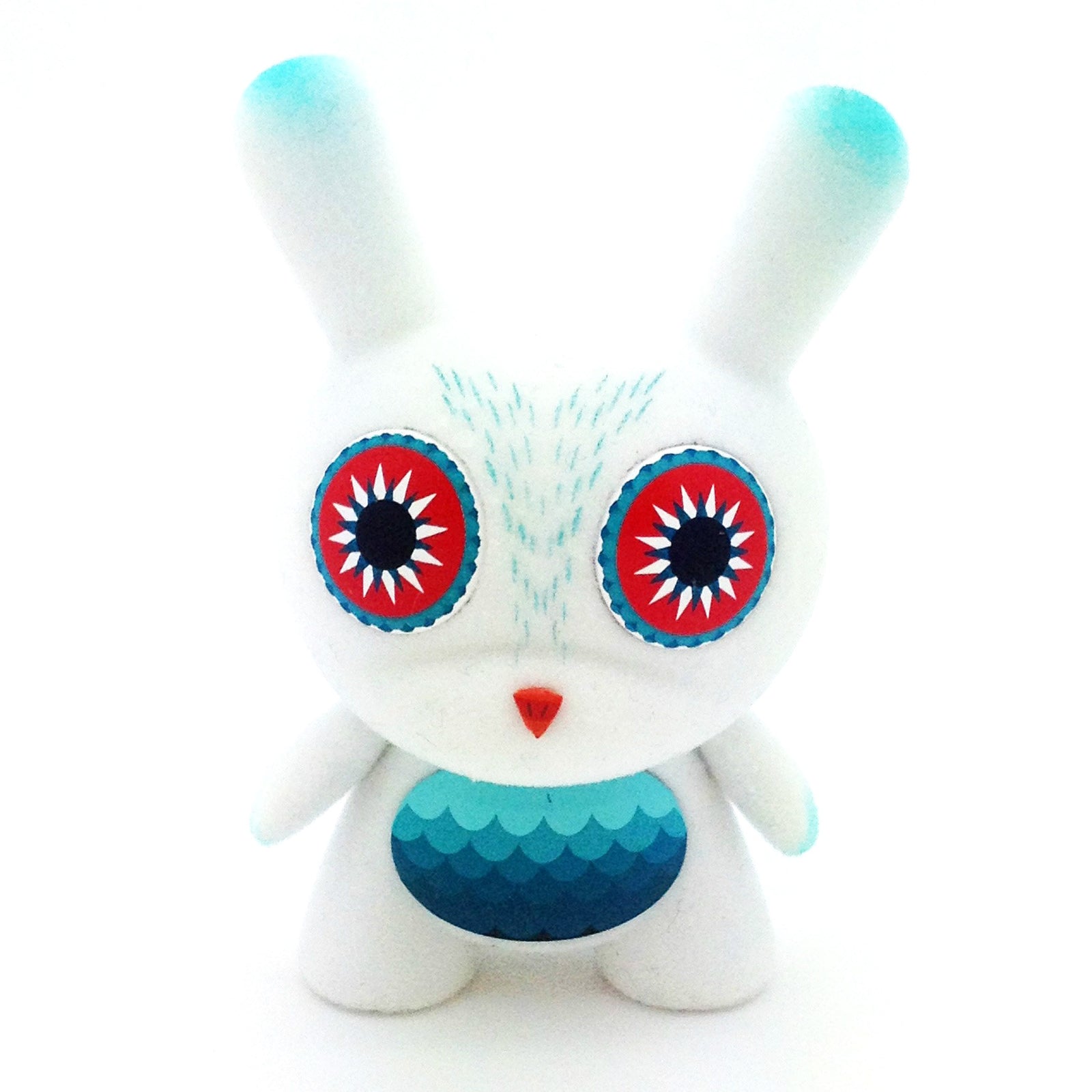 Side Show Dunny Series - Flocked White Owl (Nathan Jurevicius) - Mindzai - 1