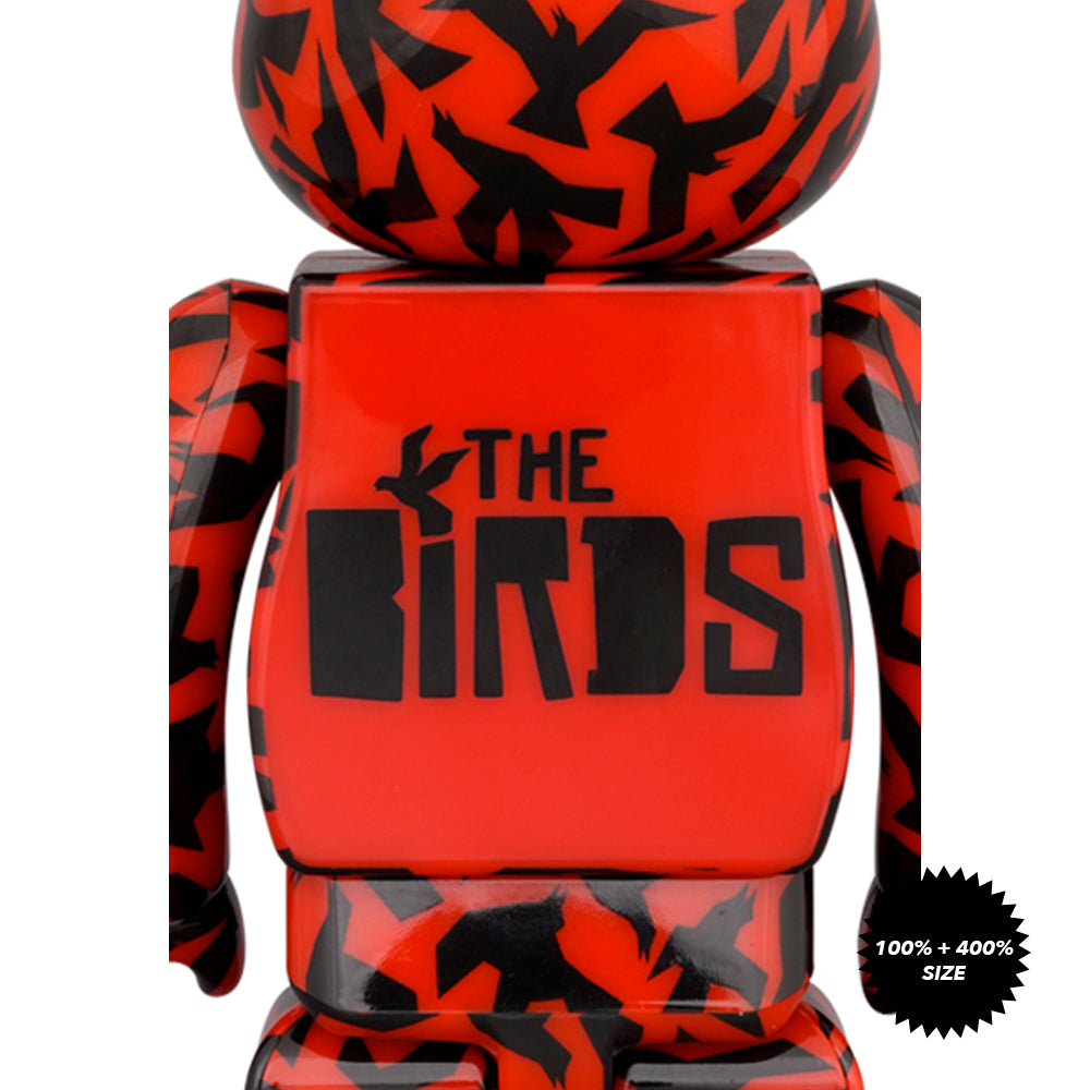 Alfred Hitchcock: The Birds 100% + 400% Bearbrick Set by Medicom Toy