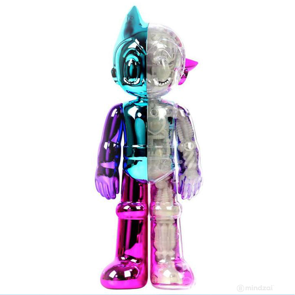 Diecast Dissected Astro Boy (Chameleon Chrome GID Edition) by ToyQube x Tezuka Productions