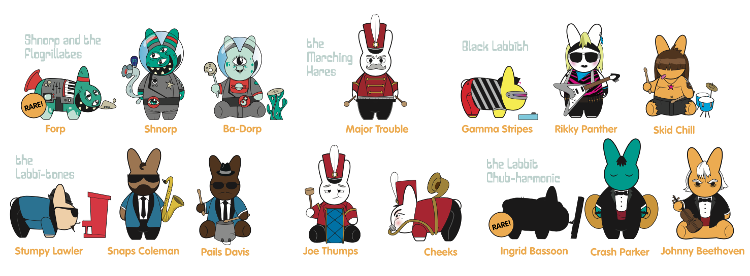 Labbit Band Camp 3000 Blind Box 2.5" Mini Series - Mindzai - 11