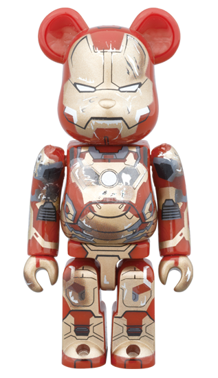 Damaged Ironman 100% Bearbrick - Mindzai - 1