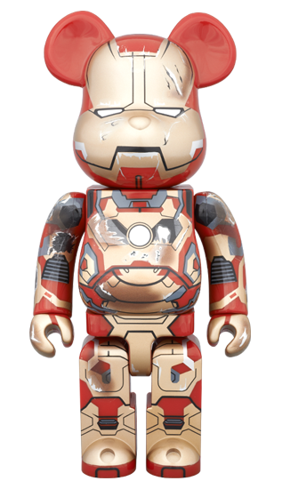 Damaged Ironman 400% Bearbrick - Mindzai - 1