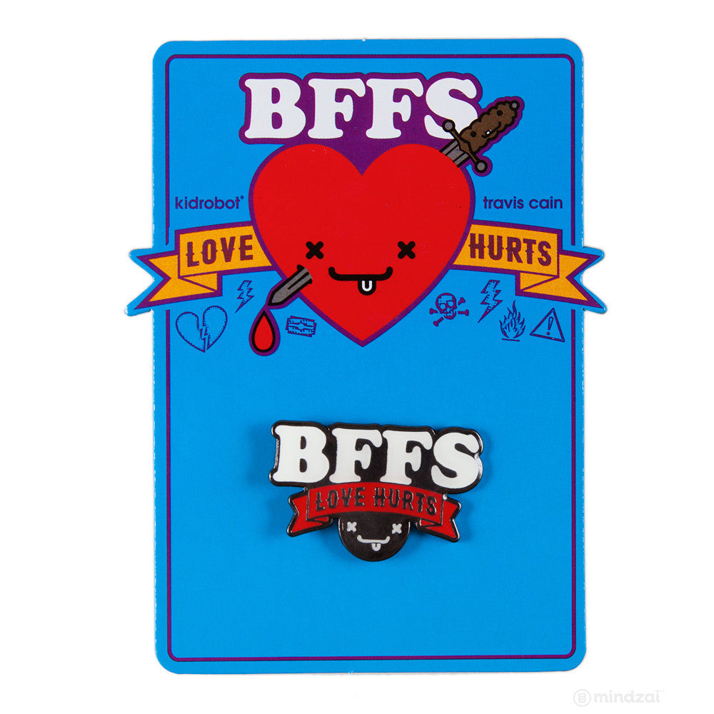 BFFS Logo Enamel Pin by Kidrobot x Travis Cain - Pre-order - Mindzai - 2