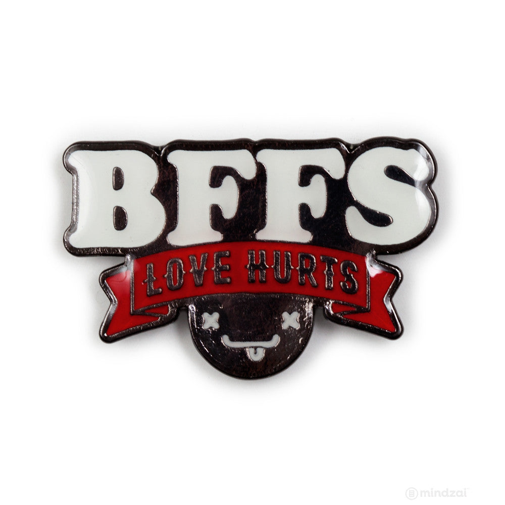 BFFS Logo Enamel Pin by Kidrobot x Travis Cain - Pre-order - Mindzai - 1