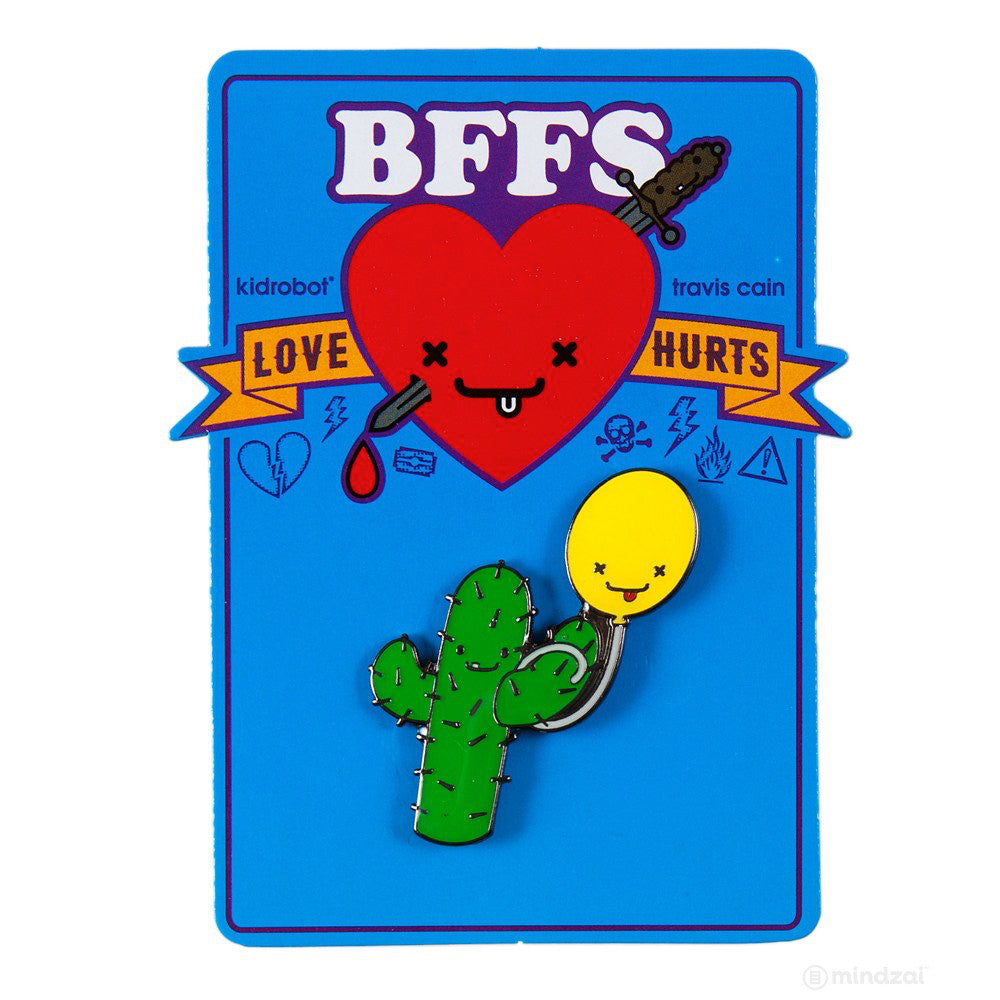BFFS Prickles and Bob Enamel Pin by Kidrobot x Travis Cain - Pre-order - Mindzai - 2