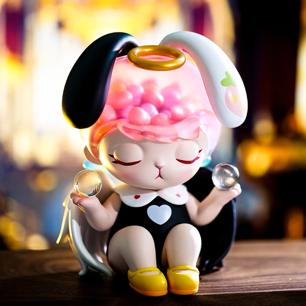 Bunny Black and White Angel Art Toy Figure by POP MART
