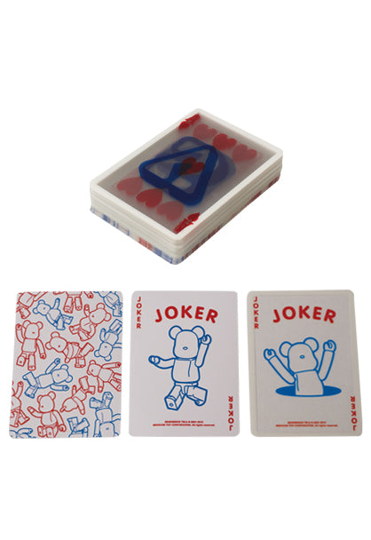 Bearbrick Clear and Solid Playing Cards Medicom Toy Exhibition 2012 with Plastic Case