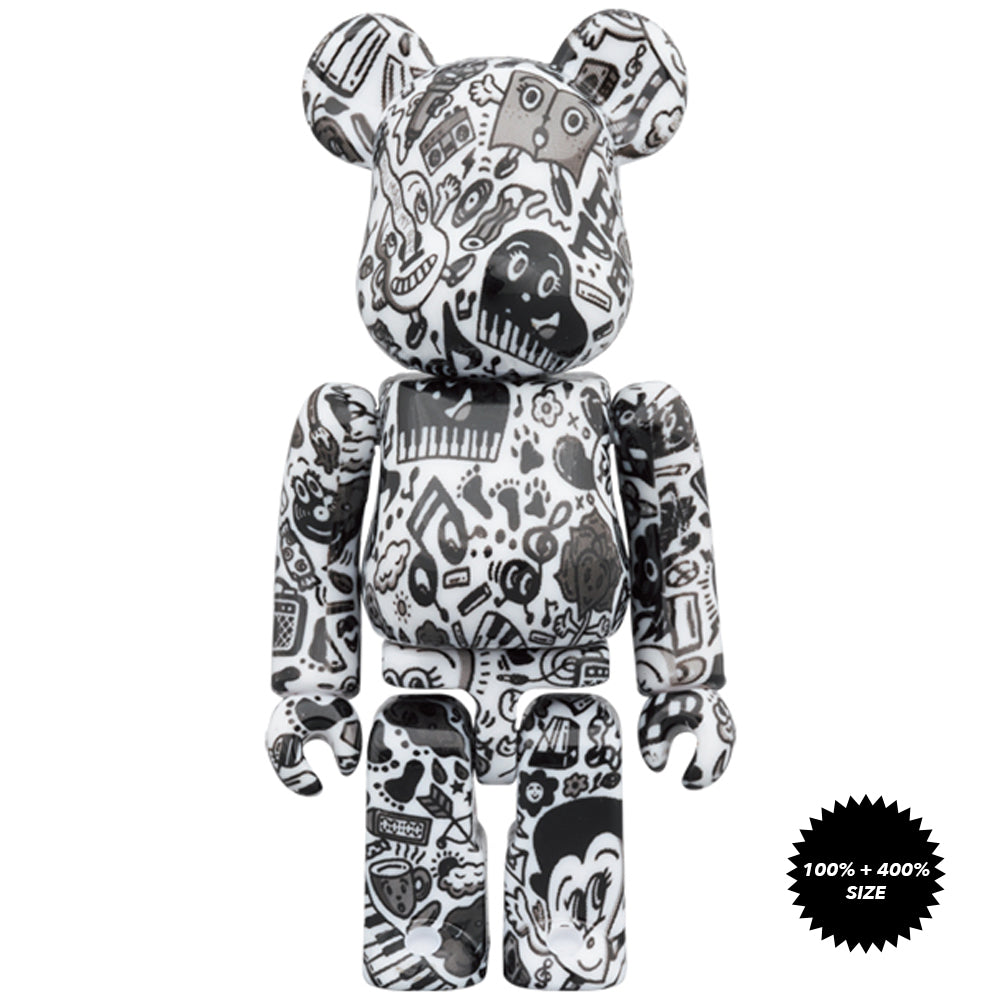 Chocomoo 100% + 400% Bearbrick Set by Medicom Toy