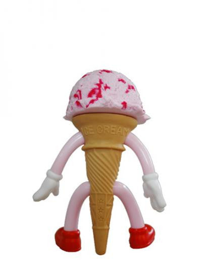 Double Strawberry Ice Cream Flavors Sofubi by Dune *Tokyo Treasures* - Mindzai - 3