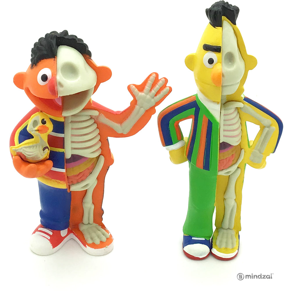 Hidden Dissectables Sesame Street by Jason Freeny x Mighty Jaxx - Ernie and Bert Set of 2