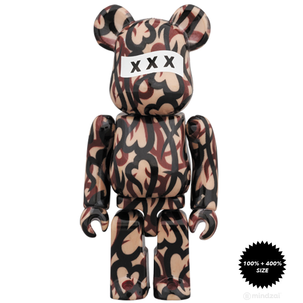 Number (N)XXX 100% + 400% Bearbrick Set by Medicom Toy x God Selection XXX x Number (N)ine