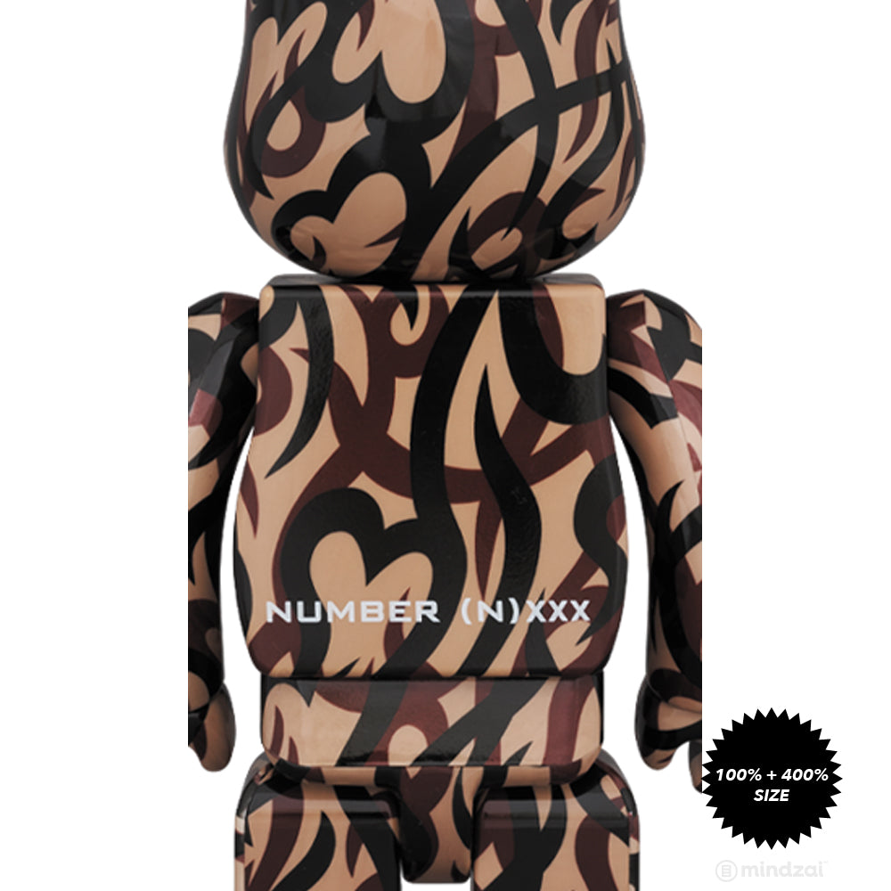 Number (N)XXX 100% + 400% Bearbrick Set by Medicom Toy x God Selection XXX x Number (N)ine
