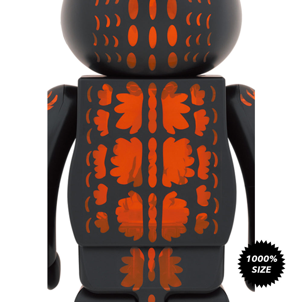 Godzilla from Godzilla vs Destoroyah (Meltdown: Clear Orange Ver.) 1000% Bearbrick by Medicom Toy