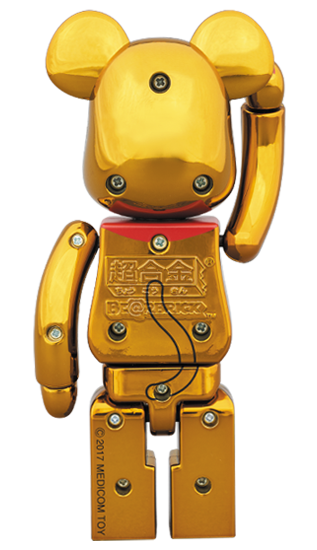 Tokyo Skytree Gold Manekineko Lucky Cat Metal Alloy 200% Bearbrick